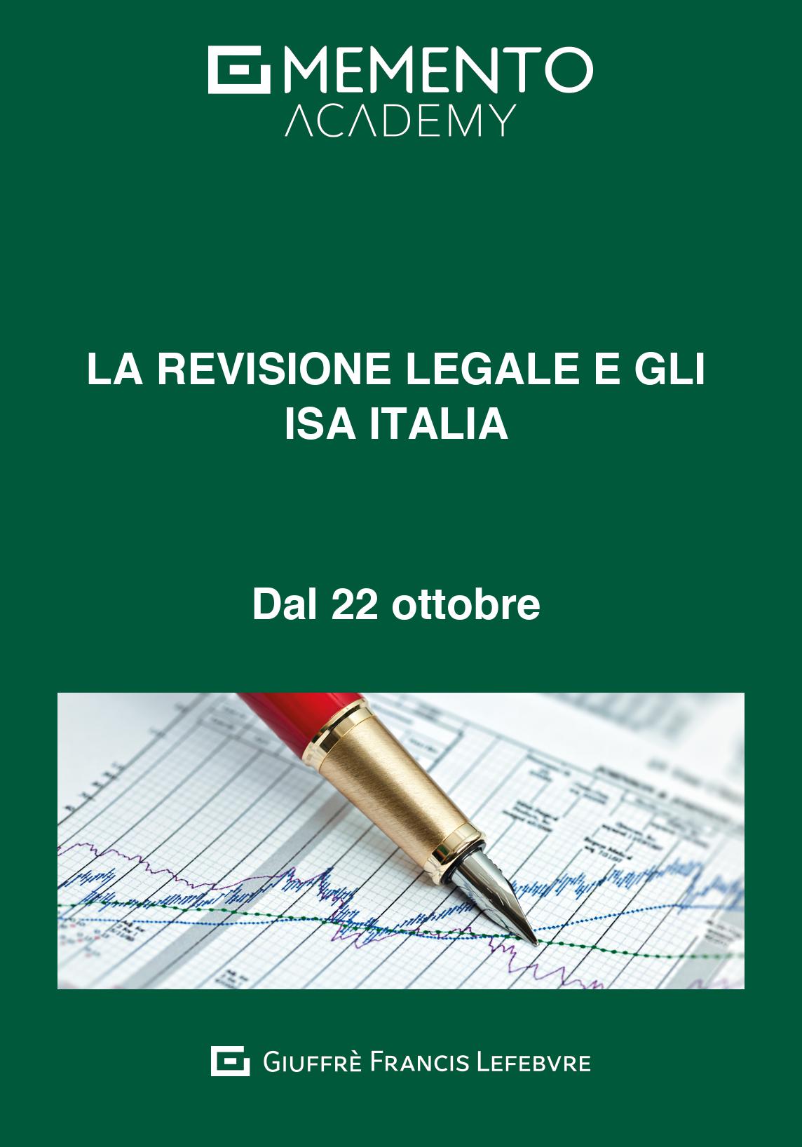 LA REVISIONE LEGALE E GLI ISA ITALIA
