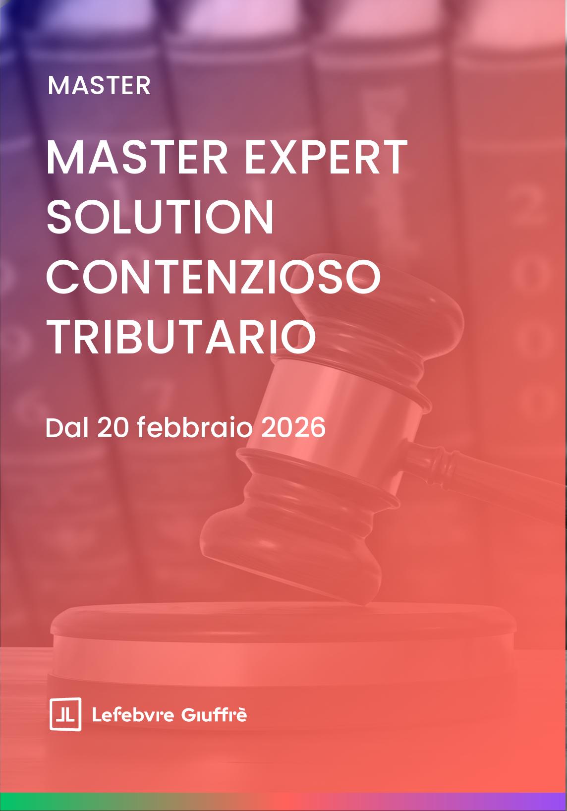 MASTER BLENDED EXPERT SOLUTION CONTENZIOSO TRIBUTARIO