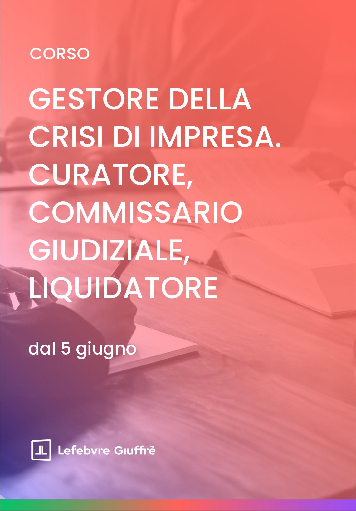 GESTORE DELLA CRISI DI IMPRESA