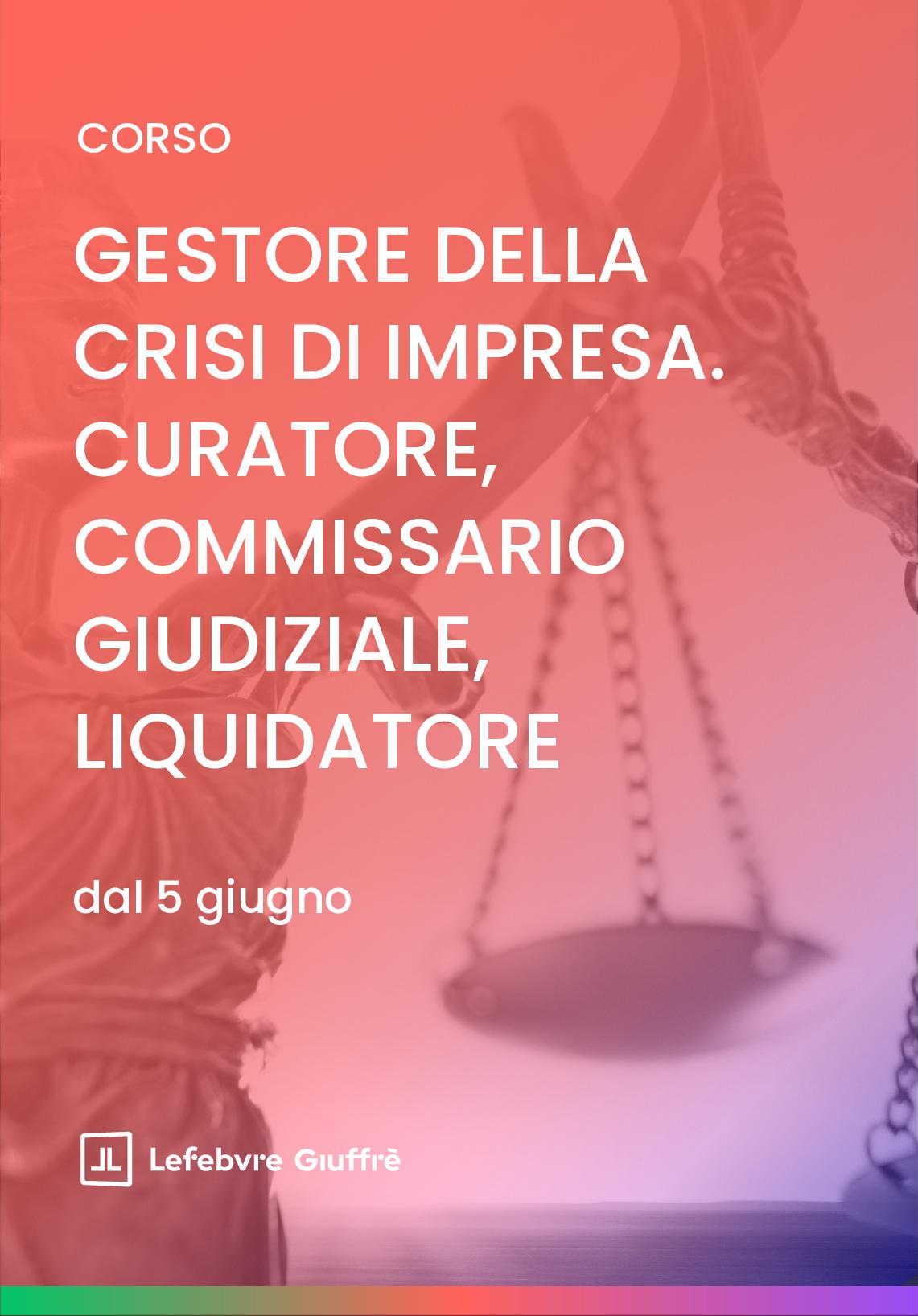 GESTORE DELLA CRISI DI IMPRESA