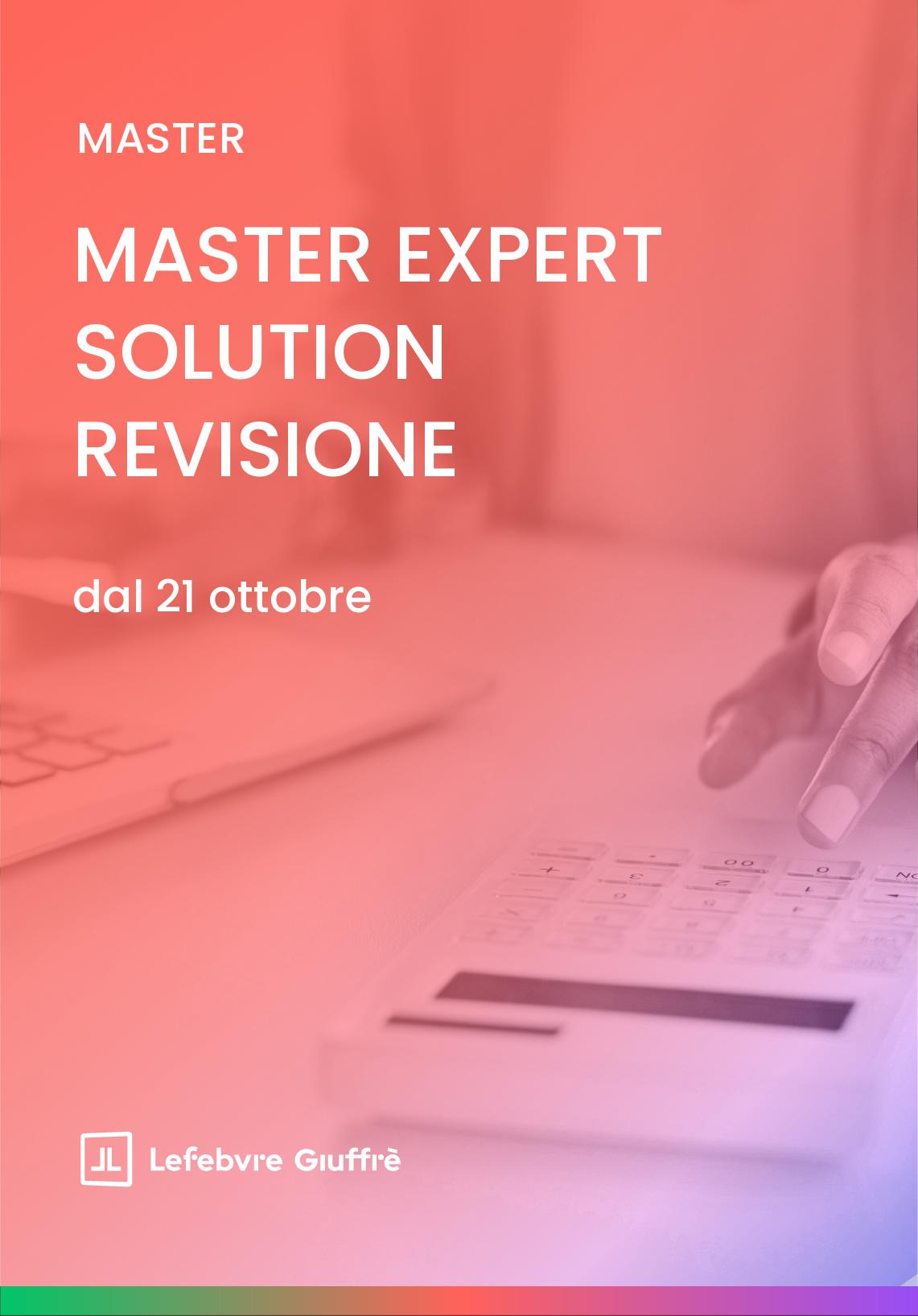 MASTER EXPERT SOLUTION REVISIONE