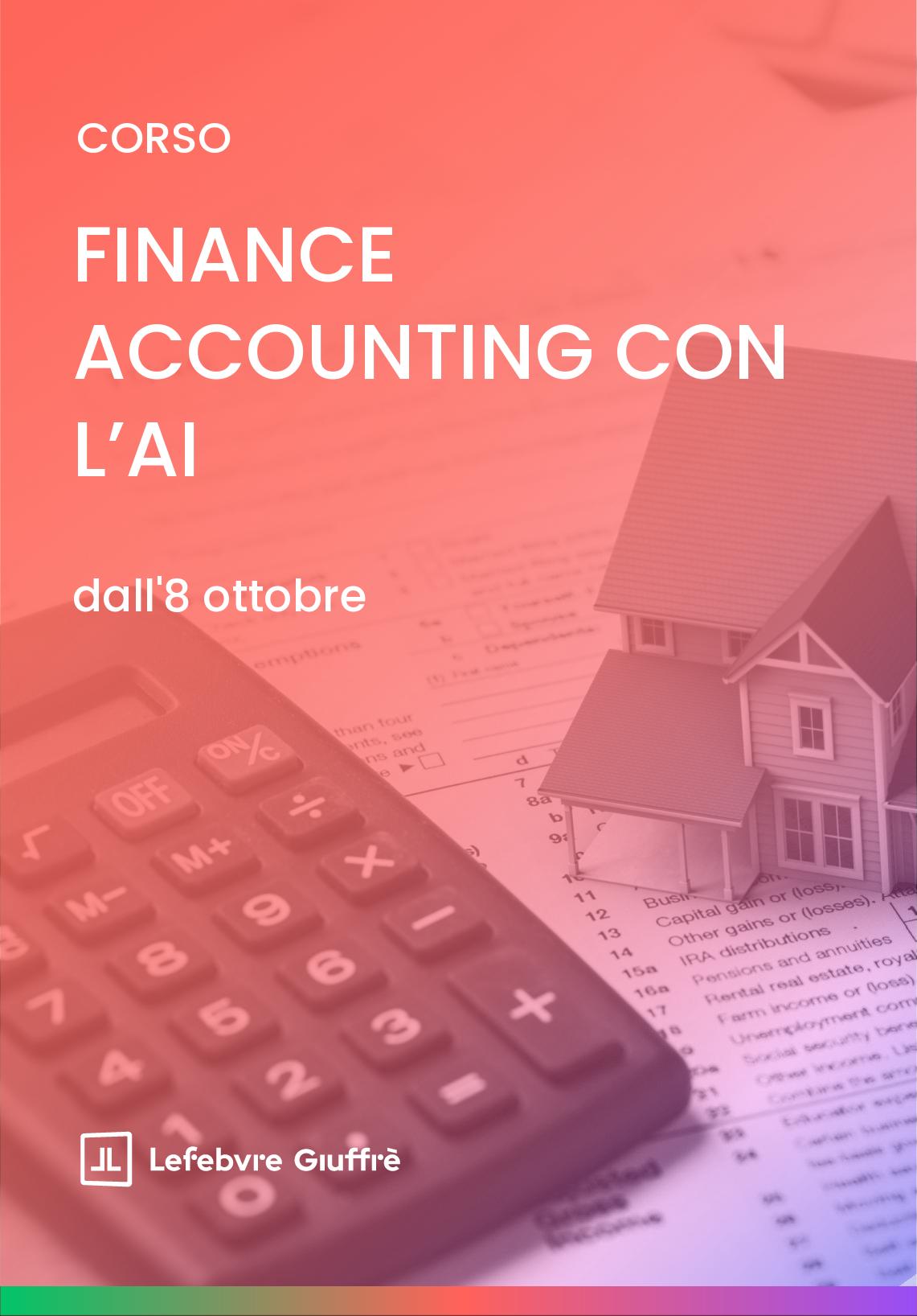FINANCE ACCOUNTING CON L’AI