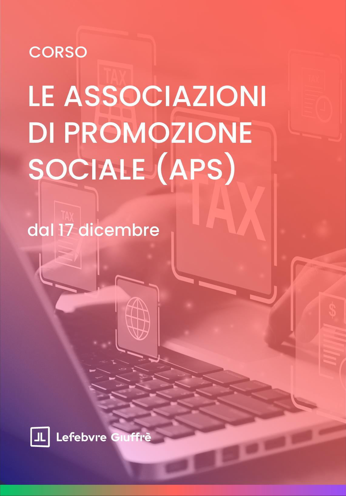 LE ASSOCIAZIONI DI PROMOZIONE SOCIALE (APS)