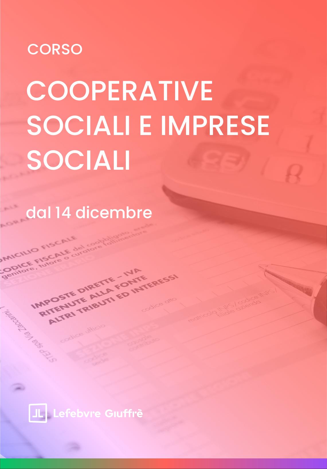 COOPERATIVE SOCIALI E IMPRESE SOCIALI