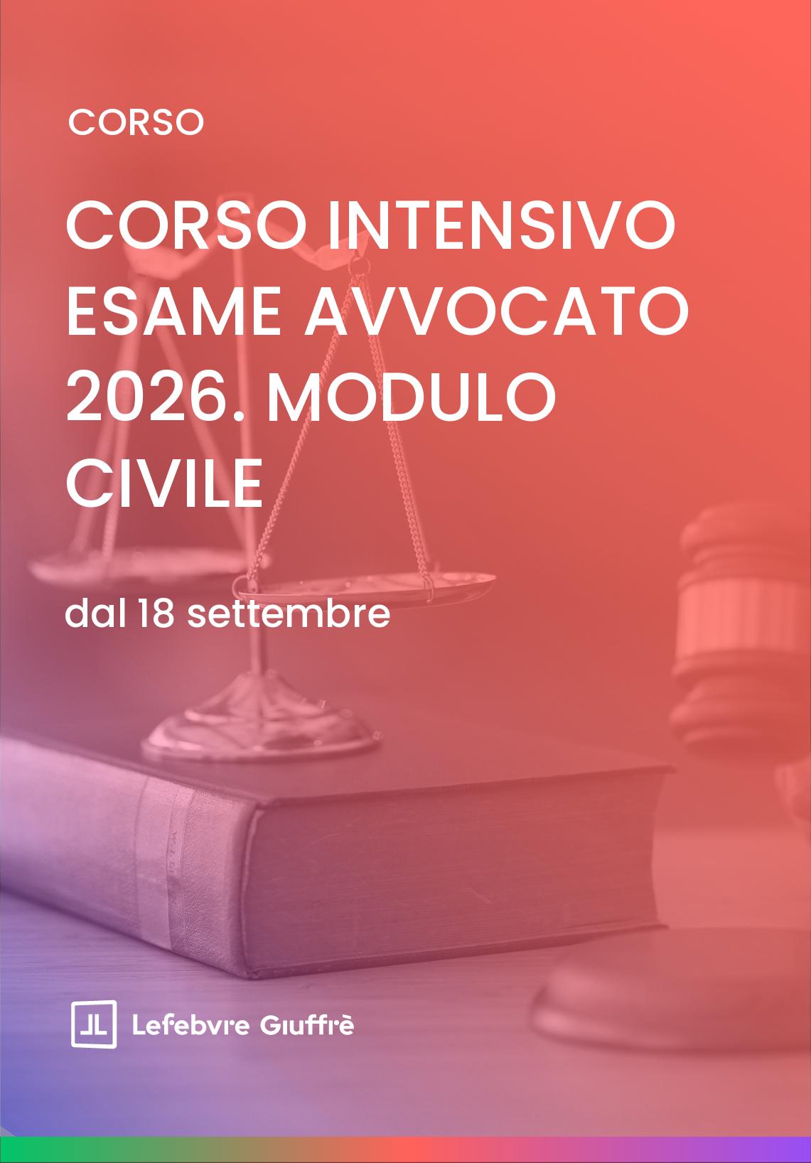 CORSO INTENSIVO ESAME AVVOCATO 2026. MODULO PENALE
