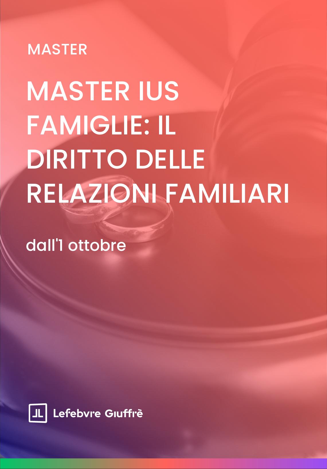 MASTER IUS FAMIGLIE