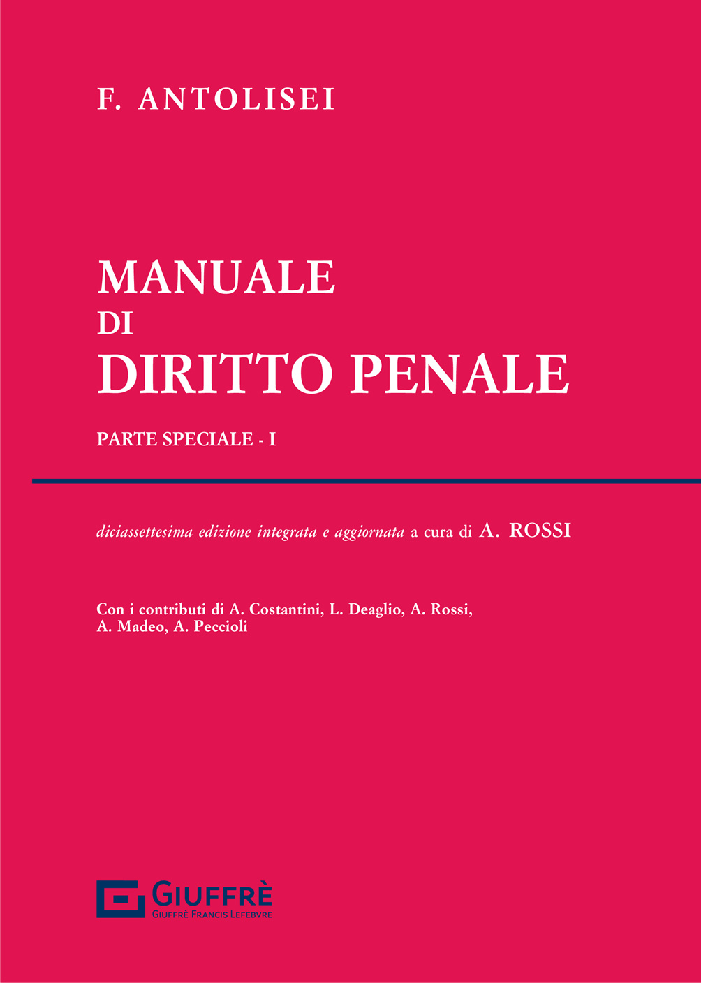 Istituzioni di diritto penale dell'economia.